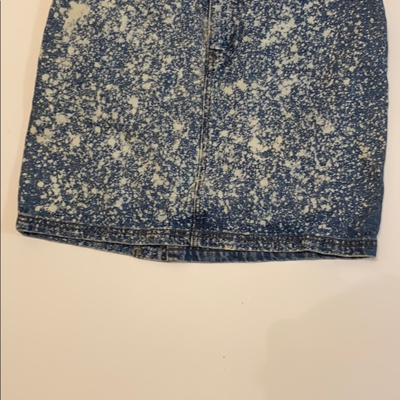 Harley Davidson Jean skirt with leather waist - Picture 3 of 12